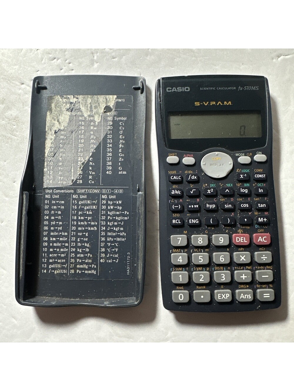 Vintage Scientific Calculator Casio fx-570MS Working